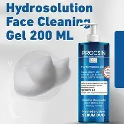 hydrosolution sebum duo hydrating cleansing gel for oily acne prone skin helps clean your skin with supplementary zinc ingredient 200ml _ procsin