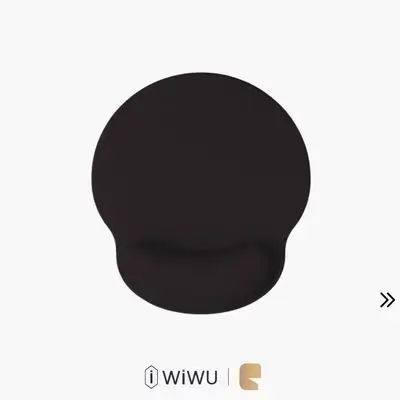 WiWU MP-01 Ergonomic Wrist Rest Mousepad Memory Foam & Anti-Slip Silicone Base - Black