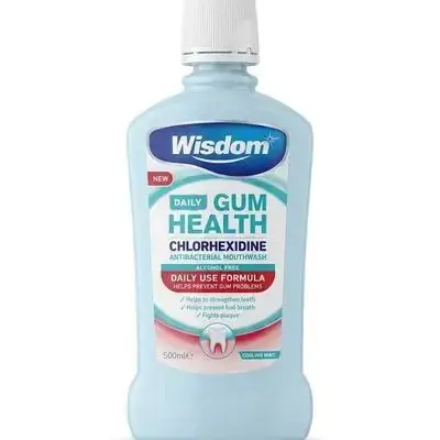 Wisdom Daily Gum Health Chlorhexidine Mouthwash.
