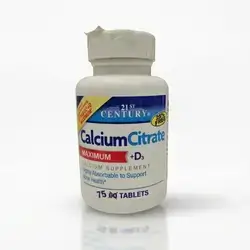 21st CENTURY Calcium Citrate MAXIMUM + D3 (75 Tablets)