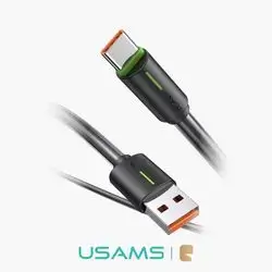 USAMS Type-C to USB-A 3A Bicolor Charging & Data Cable 1m - Black
