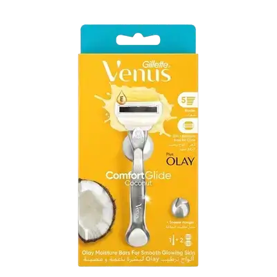 Venus Comfortglide Coconut 5 Blades 2 Razors _ Gillette