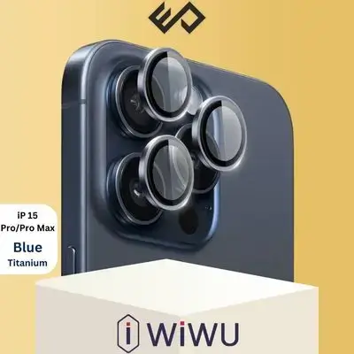 WiWU Lens Guard for iPhone 15 Pro / Pro Max - Blue Titanium