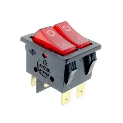 Double Rocker Switch Illuminated