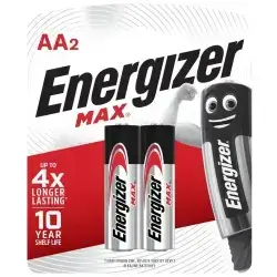 Energizer 2 AA Max Batteries 1.5 Volts