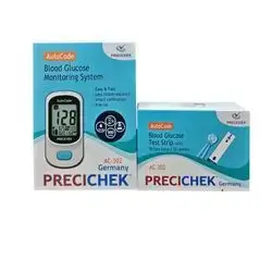 Precichek AutoCode Blood Glucose Monitoring System+AutoCode Preci-Chek (50) Blood Glucose Test Strips