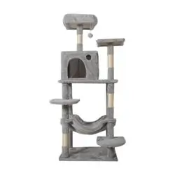 Multi-Level Cat Tree Tower-Model MT52 Light Grey 141cm