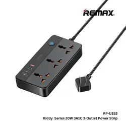 Remax RP-U153 20W USB Power Strip with AC Outlets and Fast Charging