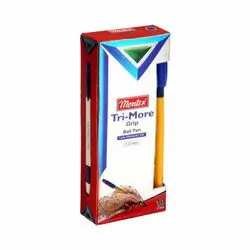 One Packed Of Pen-Montex Tri More Grip-Blue-10 Pcs