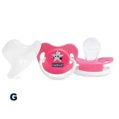 Orthodontic Silicone Pacifier (+6) - Pink