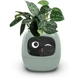 TBRAVAL Smart Flower Pot, Electronic Bud Indoor Green Planting Monitoring, LCD Display, Cell Phone APP Connection (Green)