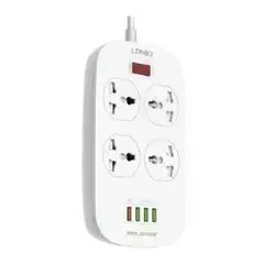 LDNIO SC4407 Power Socket 4 USB Charger with Power Extension Cord (6M)