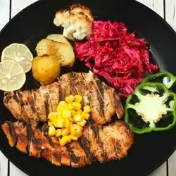 Chicken Steak With BBQ