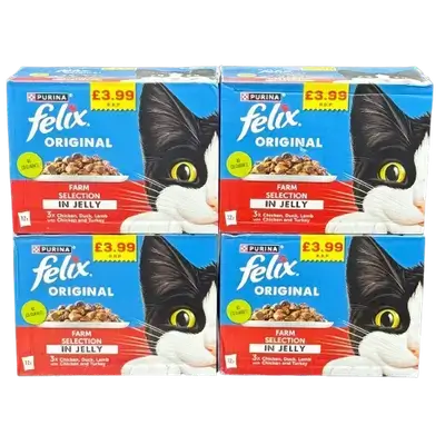 Felix Original Farm Selection in Jelly(4 pices)