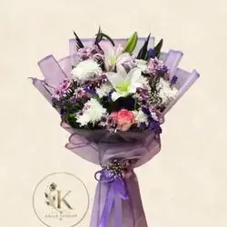 Purple Flat Bouquet
