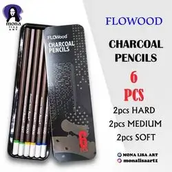 Charcoal Pencils 6pcs