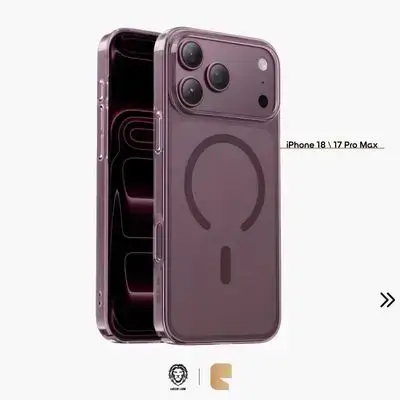 Green Lion Delgado Ultra HD Clear MagSafe Case for iPhone 18/17 Pro Max Premium Hard PC & Anti-Microbial Build - Burgundy