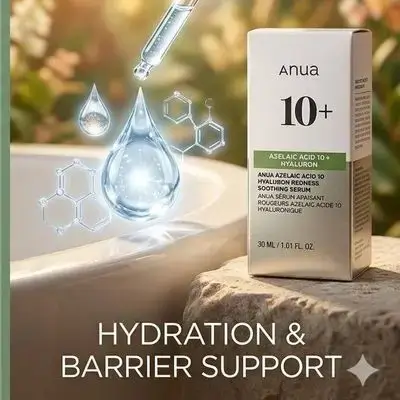 Anua Azelaic Acid 10 Hyaluron Redness Soothing Serum.