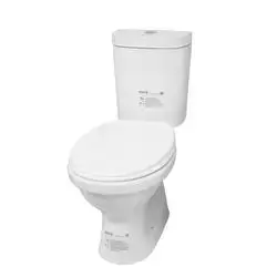 Promo Set Pltn Toilet-Reservoir-Toilet Cover- Fittings Set White
