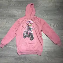 JERSEY HOODIE Over Size Sonic Pink (Large)