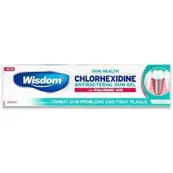 wisdom chlorohexidine antibacterial gum gel 20ml
