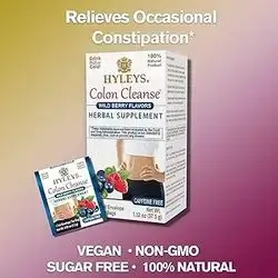 Hyleys colon cleanse wild berry flavors herbal supplement (25tea bags)