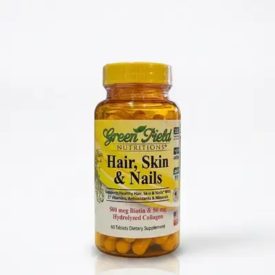 Green Field NUTRITIONS Hair, Skin & Nails (60 Tablets)