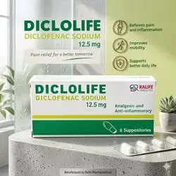 Dicolife Diclofenac Sodium 12.5 mg Suppositories