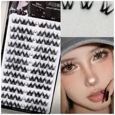 72 Tufts New 0.07mm 8-12mm Easy To Use, Reusable Eyelash