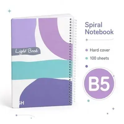 Hardcover Spiral Notebook – B5 | 100 Sheets
