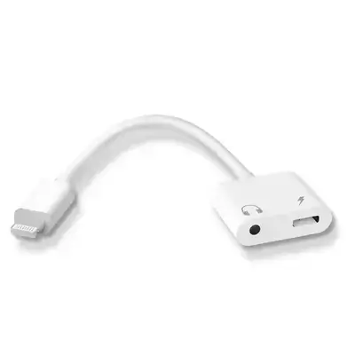 Joyroom MH-80y 2-in-1 Lighting to 3.5mm Audio & Charging Adapter