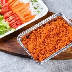 Red Rice With Salad