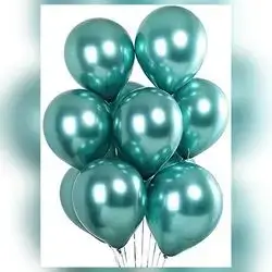 Turquoise Standard Helium Balloon Group – 9 Balloons