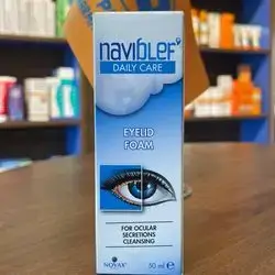 naviblef daily care eyelid foam for ocular secretions cleansing 50ml 