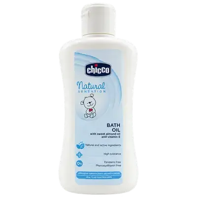 Natural Bath Oil with Sweet Almond Oil and Vitamin E 200ml _ Chicco