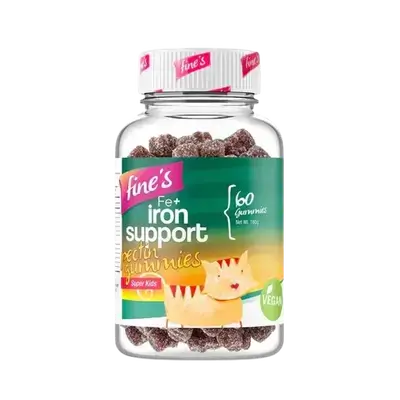 Fe+ Iron Support 60 Pectin Gummies _ Fine`s