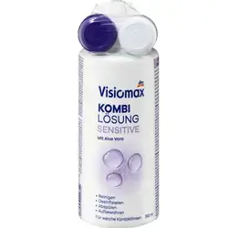 Combined cleaning solution for contact lenses, with aloe vera, 360 ml