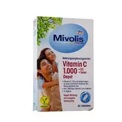 Mivolis Vitamin C 1000mg + D3 + Selen 30 Tablets