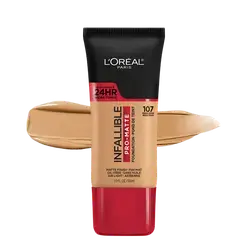 INFALLIBLE Pro-Matte Oil-Free Up To 24HR Foundation 107 FRESH BEIGE 30ml _ L'OREAL PARIS
