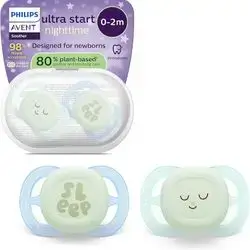 PHILIPS AVENT soother ultra start Nighttime 0-2m+ designed for newborn