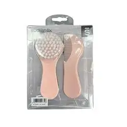 Suavinex pink baby hair brush