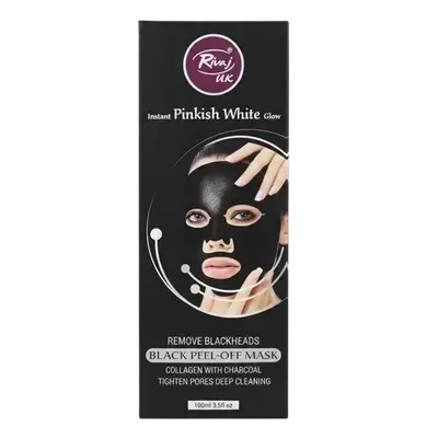 Instant Pinkish White Glow Remove Blackheads Black-Peel Off Mask 100ml _ Rivaj