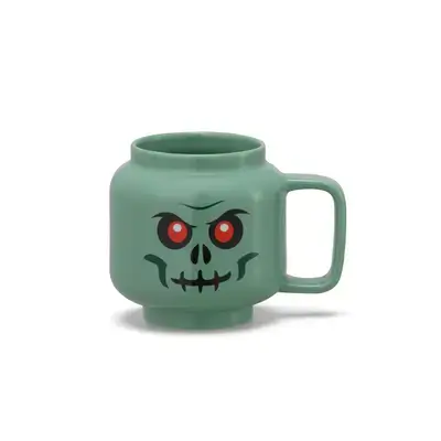 40460808 LEGO Small Ceramic Mug (Green Skeleton Face)
