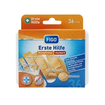 First Aid Standard Wound Plasters Small Compact And Handy 36 Pcs _ FIGO