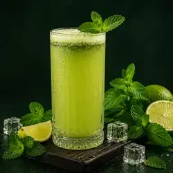 Fresh Lemon Mint Juice