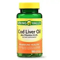 SPRING VALLEY COD LIVER OIL plus VITAMINS A AND D3