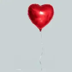 Red Heart Helium Balloon