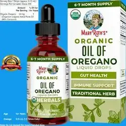 MaryRuth Organics, Oregano Oil Drops, USDA Organic, Oil of Oregano Liquid, Herbal Blend for Immune Support, Digestive Health, Overall Health, Vegan, Sugar Free, 30ml Oregano Oil