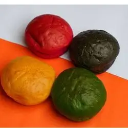 Colorful Burger Bun 4 Pcs