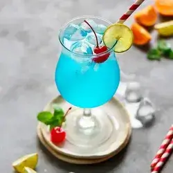 Blue Lagoon Mocktail